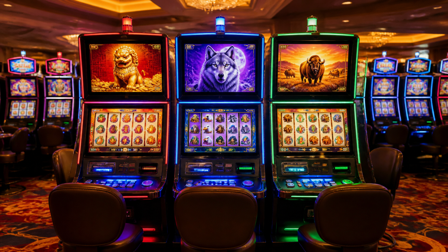 Panduan Cerdas Memahami situs gacor slot untuk Pemain Mesin slot kasino dengan layar permainan yang berwarna-warni